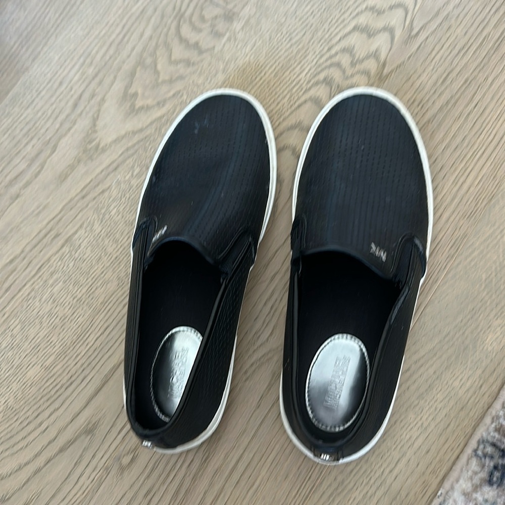 Black Slip-On Sneakers